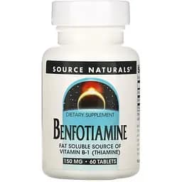 Бенфотіамін Source Naturals 150 мг 60 таблеток