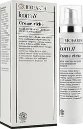 Крем для обличчя Bioearth Loom Rich Face Cream з екстрактом слизу равлика 50 мл - мініатюра 3