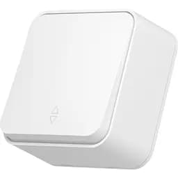 Вимикач зовнішній одноклавішний Videx Binera прохідний білий IP 20 1 шт.