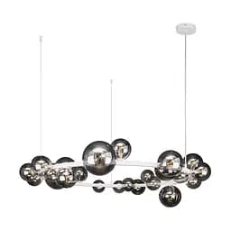Люстра потолочна Levistella 918LP267-24 WH+BK, G9, 24 плафона, білий і чорний, сучасний стиль для дому