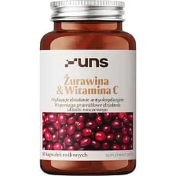 Екстракт журавлини UNS Cranberry Vitamin C 60 вегетаріанських капсул (2022-10-2717)