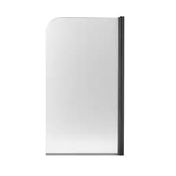 Шторка для ванни Qtap Standard BLM407513APR скло Pear 6 мм, 75x130 см, права, Права, матовий, Черный матовый