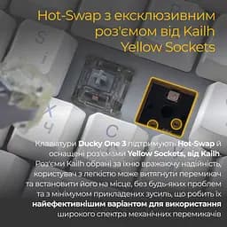 Клавіатура Ducky One 3 Cherry MX Blue RGB White (DKON2108ST-CUAPXPWWWSC1) UA [126072] - мініатюра 7