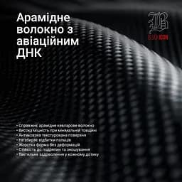 Защитный чехол для Apple iPhone 16 Pro Max, BlackIcon Kevlar MagCase, кевларовый, черный, панель, накладка с поддержкой MagSafe, противоударный, защита всего корпуса, усиленные углы, совместим с беспроводной зарядкой, ArmorStandart (ARM88535) - мініатюра 5
