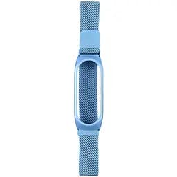 Ремінець Milanese Loop Xiaomi Mi Band 6/Mi Band 5/ Mi Band 4 Milanese Loop Блакитний