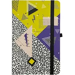 Книга записна Buromax Creative в клітинку 207х136 мм на резинці жовта 96 аркушів (BM.255102-08)