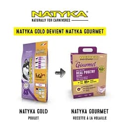 Напіввологий корм Natyka Gourmet Adult Poultry 3 кг для дорослих собак з птицею - мініатюра 2