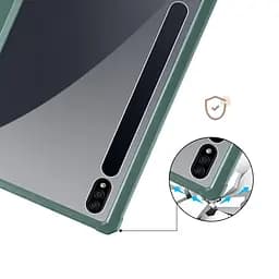 Чохол TPUCristal SlimTPU Spen holder Samsung Galaxy Tab S10 Fe Темно-зелений - мініатюра 5