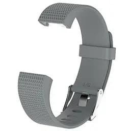 Силіконовий ремінець для фітнес браслета Fitbit Charge 2 Grey L - мініатюра 4