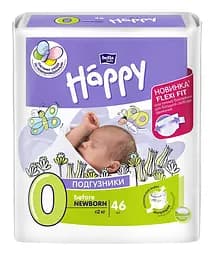Подгузники Bella Baby Happy 0 (0-2 кг), 46 шт.