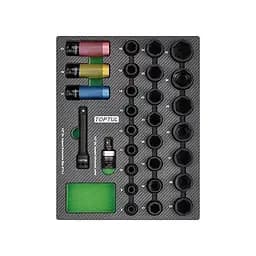 Комплект ударних головок 1/2 8-32 мм 29 од. (в ложементі, тип В) Toptul hoz0007806