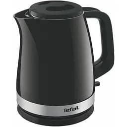 Электрочайник Tefal Delfini 1.5 л пластик серебристо-черный kuh0015334