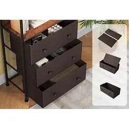 Стелаж Costway Skiff із текстильними ящиками в стилі Loft - мініатюра 8
