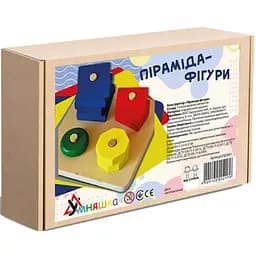 Розвиваюча гра Умняшка Піраміда-фігури ПД-001 дитяча дерев'яна