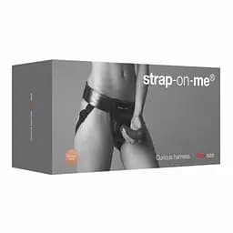 Труси для страпона Strap-On-Me Leatherette Harness Curious OS сірий