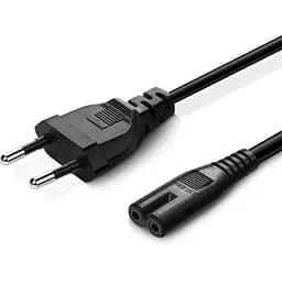 Кабель питания от сети PC-184, черный, 1.5 м, GTL, CEE 7/16 - IEC C7, 2x0.5 мм² (GTLPC18415BK)