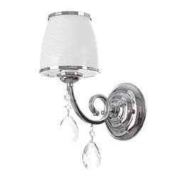 Бра Brille BCL-384W1 настінне накладне кришталеве класичне з абажуром E14