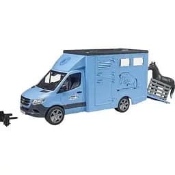 Уцінка. Автомобіль Bruder MB Sprinter для перевезення тварин з конем 1:16 (02674) 