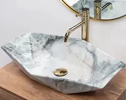 Умивальник Rea Vegas 37x57 granit shiny (REA-U5602) - мініатюра 4