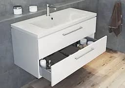 Тумба для ванної кімнати Cersanit Lara CET В392 з раковиною Mille 100 см Білий S801-364 30412 - мініатюра 6