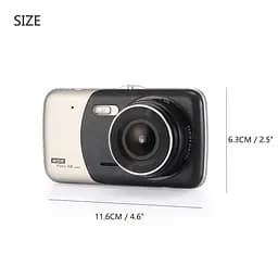 Автомобільний відеореєстратор DVR T652 4" Full HD з виносною камерою заднього виду - мініатюра 8