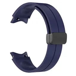 Ремінець для Samsung Galaxy Watch 6 40mm 6 44mm - синій ширина кріплення 20мм силікон Watchbands Cls-black (W34-0W432432) - мініатюра 2