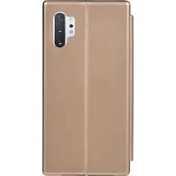 Чохол-книжка Toto Book Rounded Leather Case Samsung Galaxy Note 10+ Gold - мініатюра 2