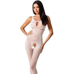 Бодістокінг з доступом до інтимних місць Passion BS078 white One size