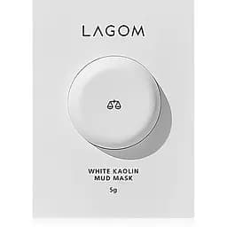 Очищальна маска для обличчя Lagom White Kaolin Mud Mask каолінова 5 г (3150)