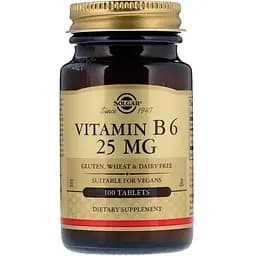 Вітамін В6 Solgar 25 мг 100 таблеток