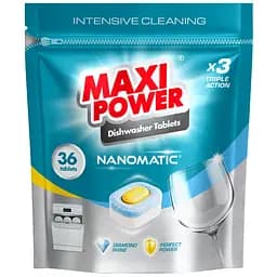Таблетки для посудомийних машин Maxi Power Nanomatic 36 шт.