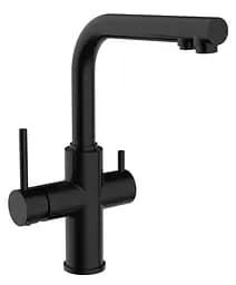 Смеситель для кухни с подключением питьевой воды Imprese Daicy 55009B-F Черный