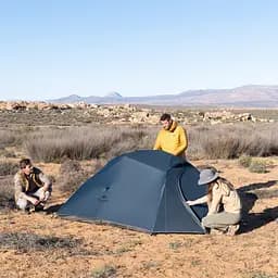 Намет тримісний з футпринтом Naturehike Cloud Up 3 UL NH18T030-T-T, 20D, темно-синій - мініатюра 2