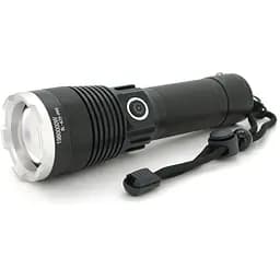 Ліхтар ручний Bailong BL-A75-P90, 1LED Cree XHP50.2, 19W, 5 режими, ZOOM,26650/6800mah/3xААА, Black, IP40, кабель USB-micro, 160х46х32мм, BOX