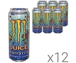 Monster Energy Aussie Lemonade, Упаковка 12 шт. х 0,5 л, Напій енергетичний Класичний лимонад з екзотичними цитрусовими