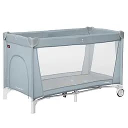 Манеж дитячий ігровий з матрацом і сумкою для транспортування Piccolo Ash Grey 125*65 см CARRELLO сірий