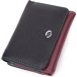 Зручний гаманець для дівчат із натуральної шкіри ST Leather 22497 різнокольоровий