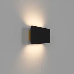 Настінний світильник Skarlat RWLB112 6W BK+GD 3000K