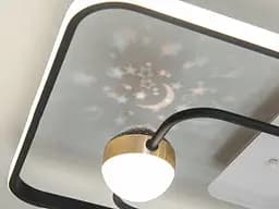 Світильник стельовий LED Diasha MX2989-2B WH+BK, 45W, чорний+білий, для коридору, вітальні, дитячої, офісу - мініатюра 5