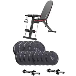 Набір Elitum Titan гантелі 2х21кг з лавою HS-1030 F