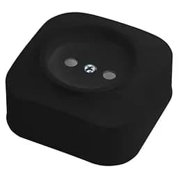 Розетка HOROZ ELECTRIC Eva, одинарна, накладна, чорна