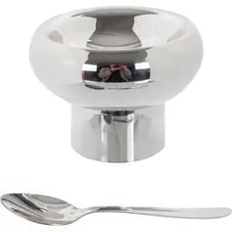 Креманка Elen Dekor с двойными стенками 10х12 см серебристая (780-019)