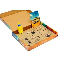Дерев'яний 3D конструктор Humvee PuzzleOk Puz-00927 100 деталей  - мініатюра 8