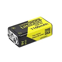 Акумулятор крона 6F22 LiitoKala 1100mAh заряджається uab-Type C (Li-9V) - мініатюра 3