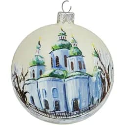 Ялинкова прикраса Санта Шоп Кирилівська церква скло (4820001180374)