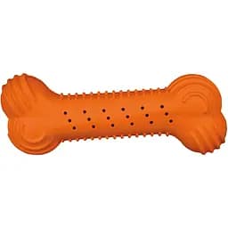 Іграшка для собак Trixie Кістка з шарудящим звуком, 18 см, помаранчева