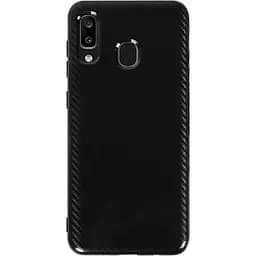 Чохол-накладка Toto TPU Carbon Fiber 2 mm Case Samsung Galaxy A20/A30 Black