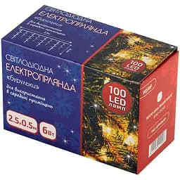Електрогірлянда BPNY LED Бурулька тепло-біла 100LED 2.5х0.5 м 220V (102994)