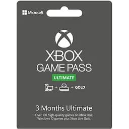 Комплект Xbox Game Pass Ultimate - 3 місяці: Game Pass Console + PC + Core + EA Play (Xbox One/Series + Windows 10/11) TRIAL для всіх регіонів та країн