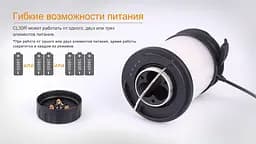 Кемпінговий ліхтар Fenix CL30R з функцією Powerbank (Чорний) - мініатюра 8